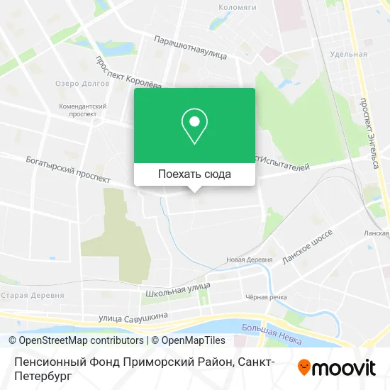 Карта Пенсионный Фонд Приморский Район