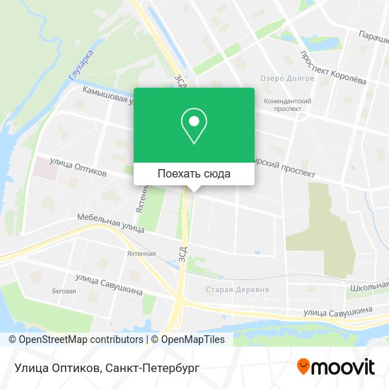 Карта Улица Оптиков