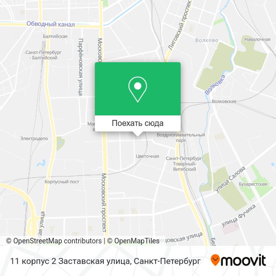Карта 11 корпус 2 Заставская улица