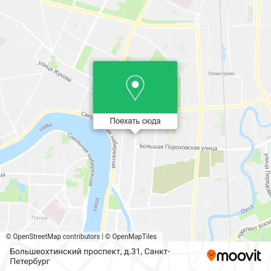 Карта Большеохтинский проспект, д.31