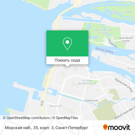 Карта Морская наб., 35, корп. 3