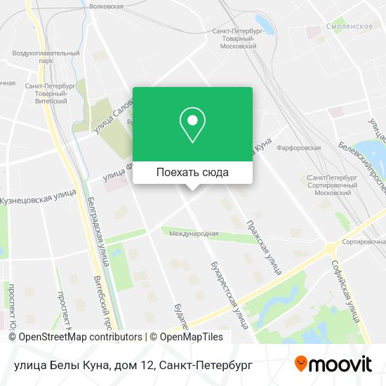 Карта улица Белы Куна, дом 12