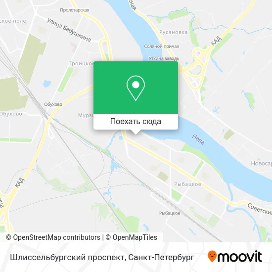 Карта Шлиссельбургский проспект