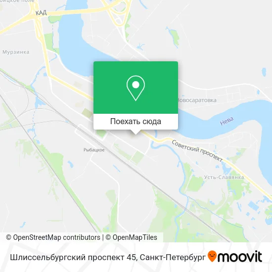 Карта Шлиссельбургский проспект 45
