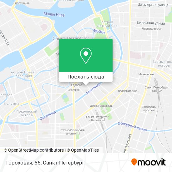 Карта Гороховая, 55