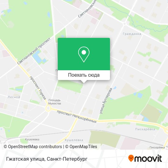 Карта Гжатская улица