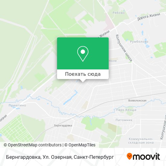 Карта Бернгардовка, Ул. Озерная