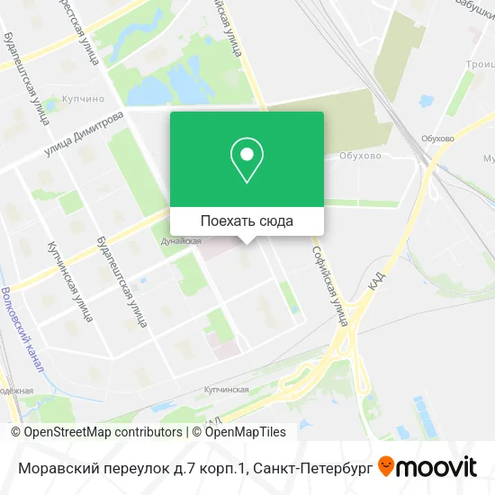 Карта Моравский переулок д.7 корп.1