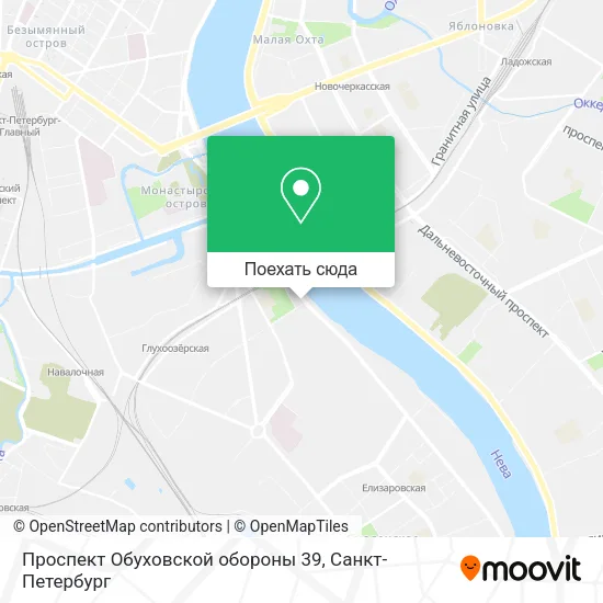 Карта Проспект Обуховской обороны 39