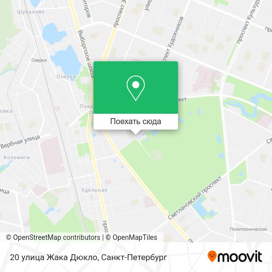 Карта 20 улица Жака Дюкло