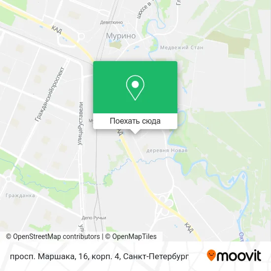 Карта просп. Маршака, 16, корп. 4