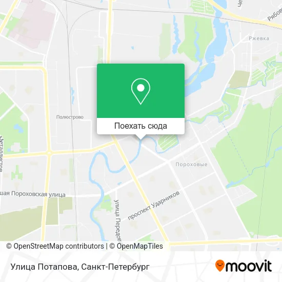 Карта Улица Потапова