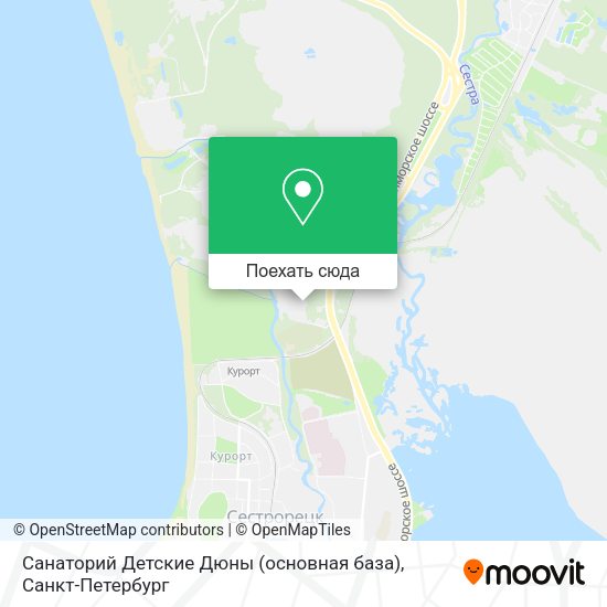 Карта Санаторий Детские Дюны (основная база)