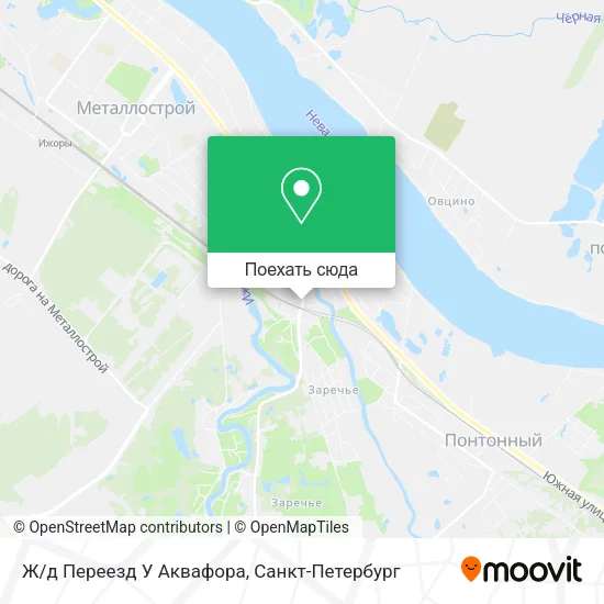 Карта Ж/д Переезд У Аквафора