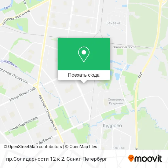 Карта пр.Солидарности 12 к 2