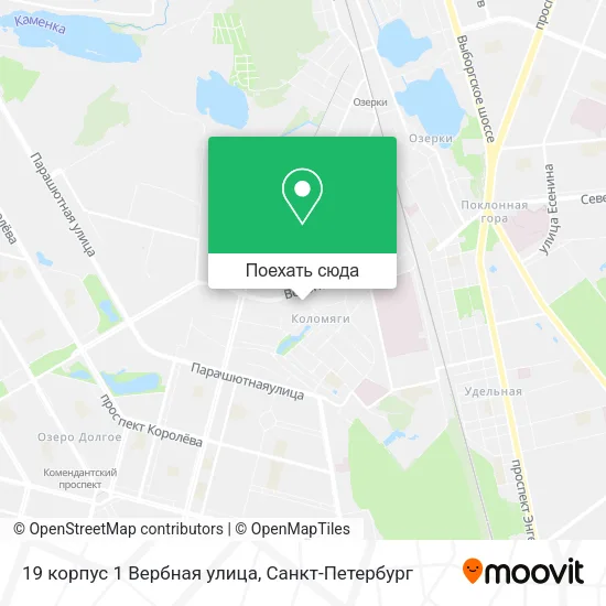 Карта 19 корпус 1 Вербная улица