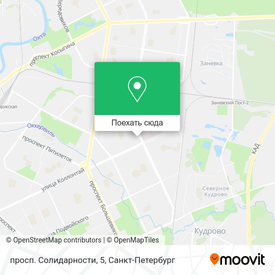 Карта просп. Солидарности, 5