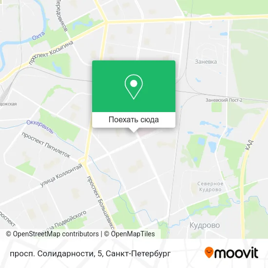 Карта просп. Солидарности, 5