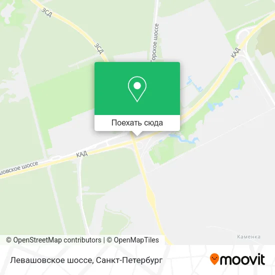 Карта Левашовское шоссе