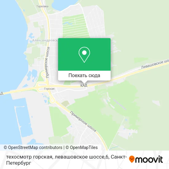 Карта техосмотр горская, левашовское шоссе,6