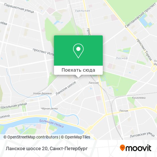 Карта Ланское шоссе 20