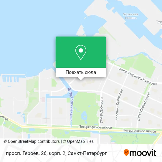 Карта просп. Героев, 26, корп. 2