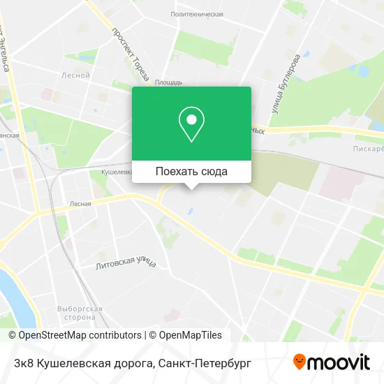Карта 3к8 Кушелевская дорога
