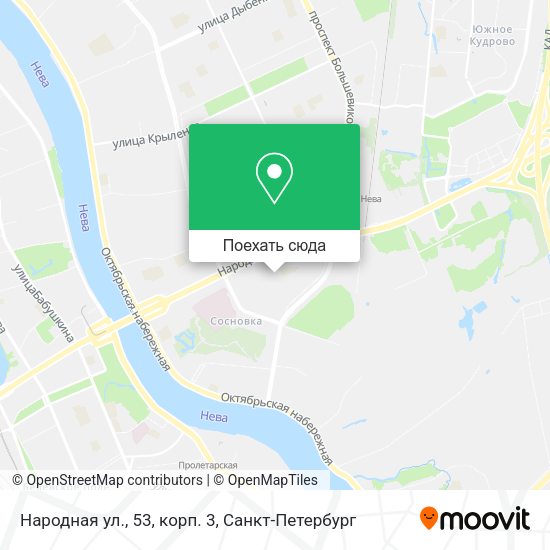 Карта Народная ул., 53, корп. 3