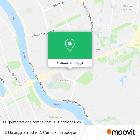 Карта 🏠 Народная 53 к.2