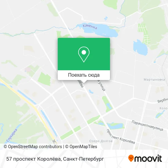 Карта 57 проспект Королёва