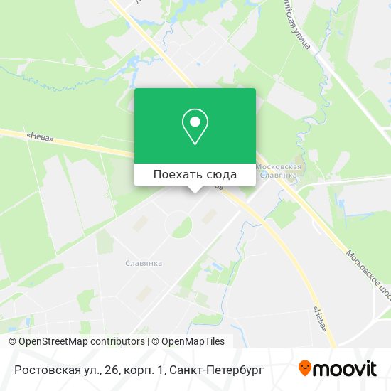 Карта Ростовская ул., 26, корп. 1