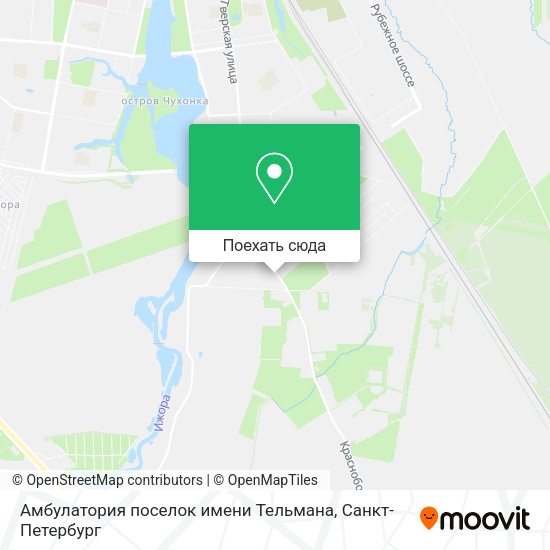 Карта Амбулатория поселок имени Тельмана