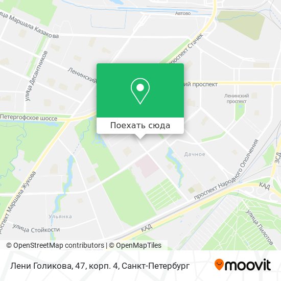 Карта Лени Голикова, 47, корп. 4