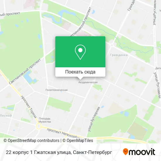 Карта 22 корпус 1 Гжатская улица