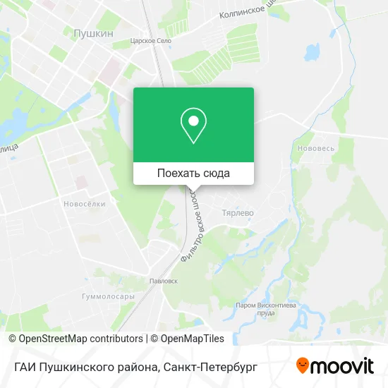 Карта ГАИ Пушкинского района