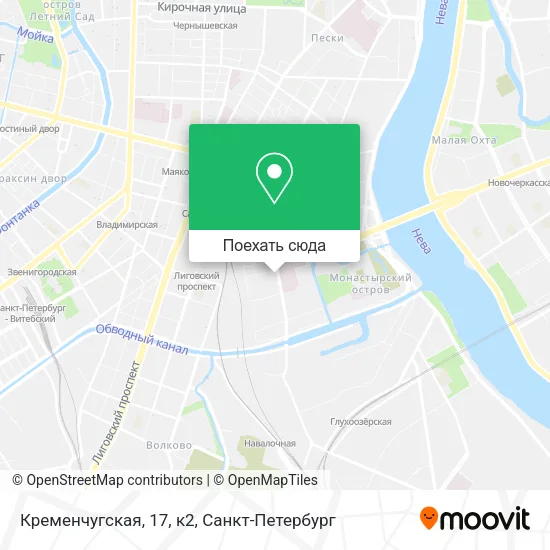 Карта Кременчугская, 17, к2