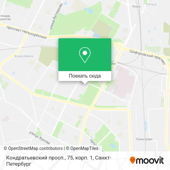 Карта Кондратьевский просп., 75, корп. 1