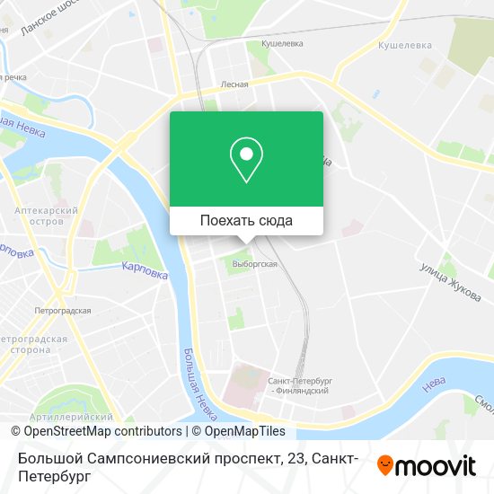 Карта Большой Сампсониевский проспект, 23
