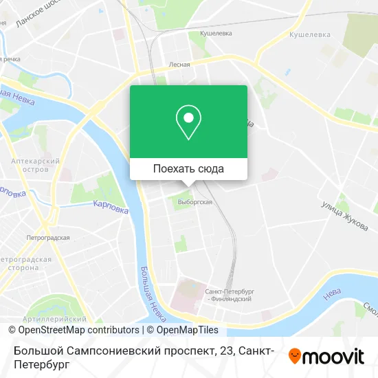 Карта Большой Сампсониевский проспект, 23