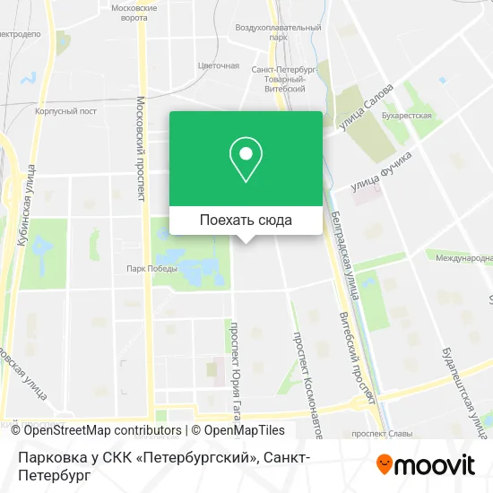 Карта Парковка у СКК «Петербургский»