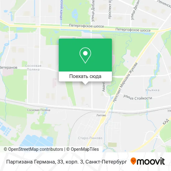 Карта Партизана Германа, 33, корп. 3