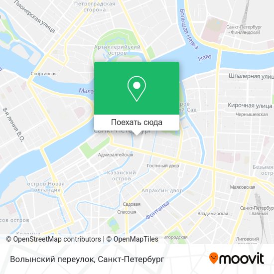 Карта Волынский переулок