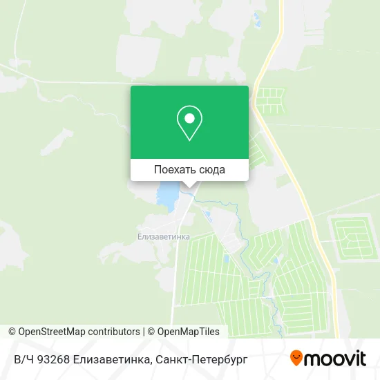 Карта В/Ч 93268 Елизаветинка