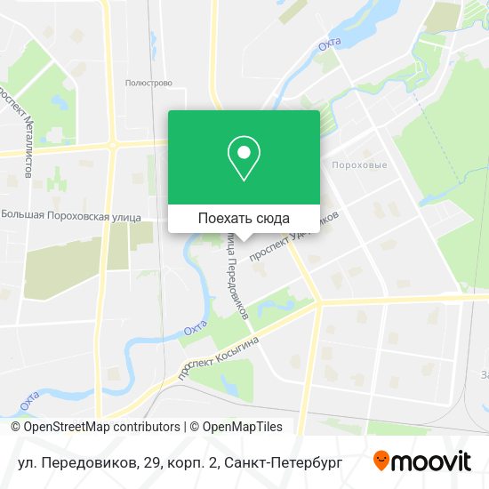 Карта ул. Передовиков, 29, корп. 2