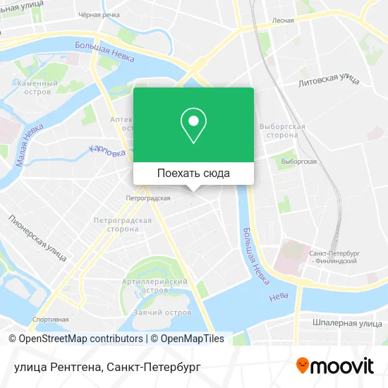 Карта улица Рентгена