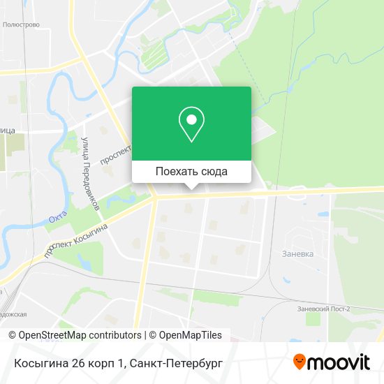 Карта Косыгина 26 корп 1