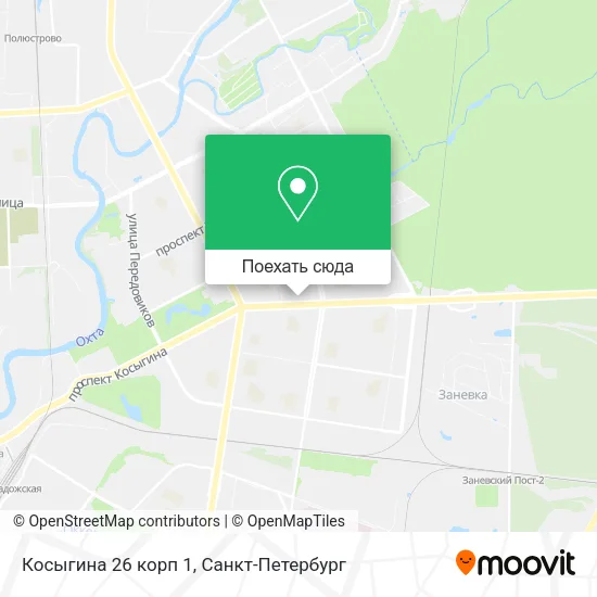 Карта Косыгина 26 корп 1