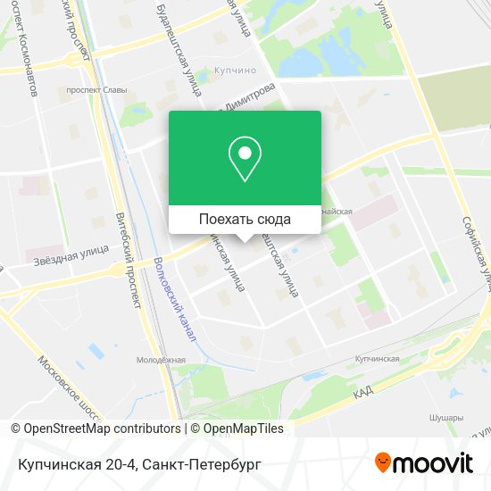 Карта Купчинская 20-4