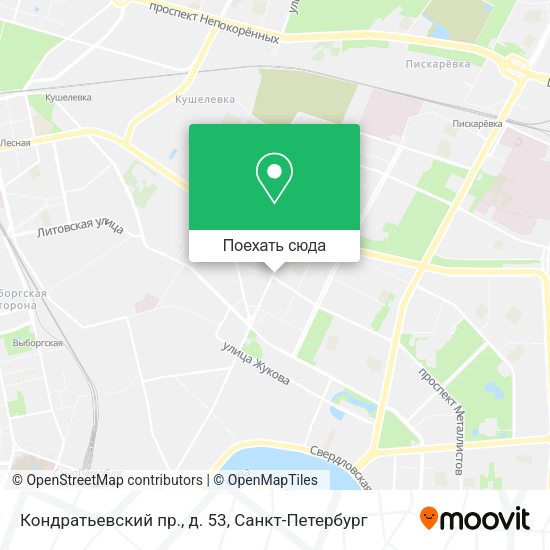 Карта Кондратьевский пр., д. 53