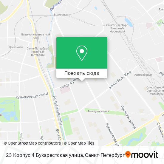 Карта спб бухарестская